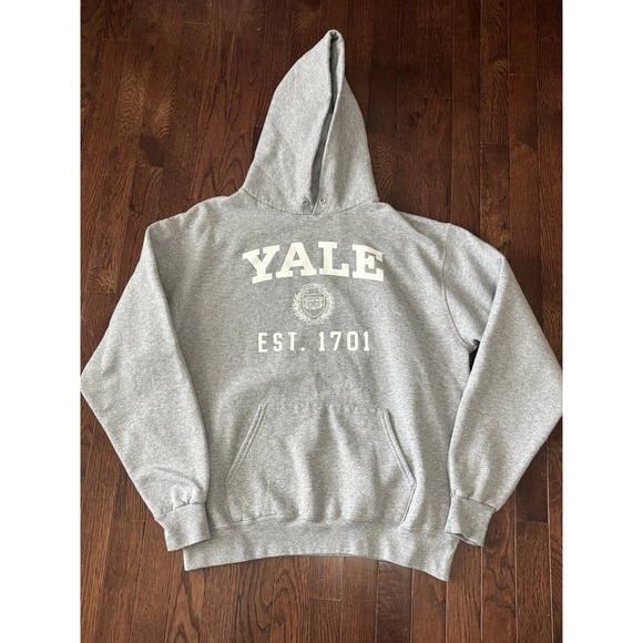 Champion Other - Yale Champion Hoodie Sweatshirt Large Gray Pullover Preppy VTG